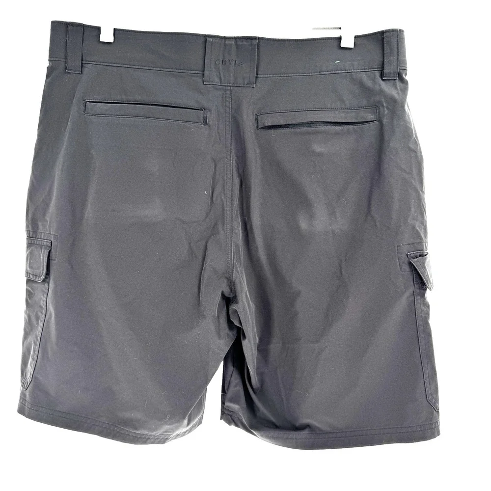Orvis Tech Cargo Shorts Men's 36 Dark Gray‎ Hiking Performance Outdoors Camping